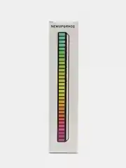 Белый 32 LED Bluetooth эквалайзер с аккумулятором, черный, D08-RGB, для авто и дома