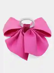 Розовый бант для волос