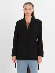 Черный пиджак женский oversize / Пиджак оверсайз офисный классический