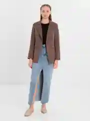 Светло-коричневый пиджак женский oversize / Пиджак оверсайз офисный классический