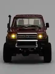 Красный радиоуправляемая полноприводная машина с пультом ДУ Toyota MN82, масштаб 1:12