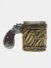 Золотой металлическая кружка Скелет/Череп/Герб
