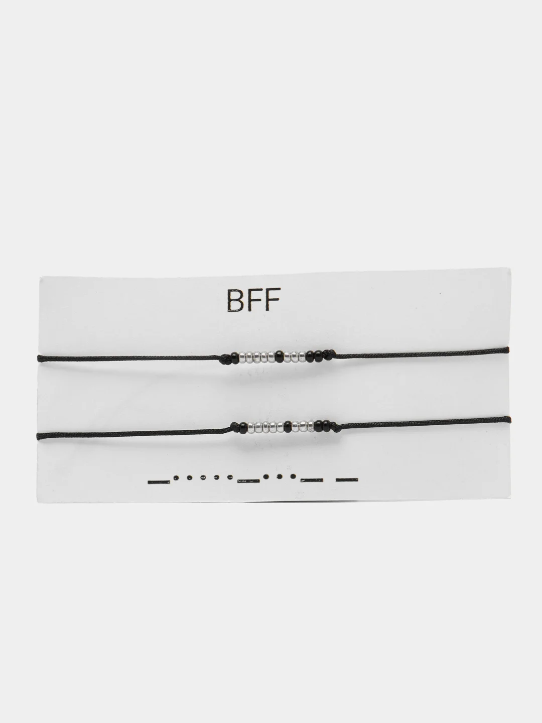 Парные браслеты морзе "BFF"