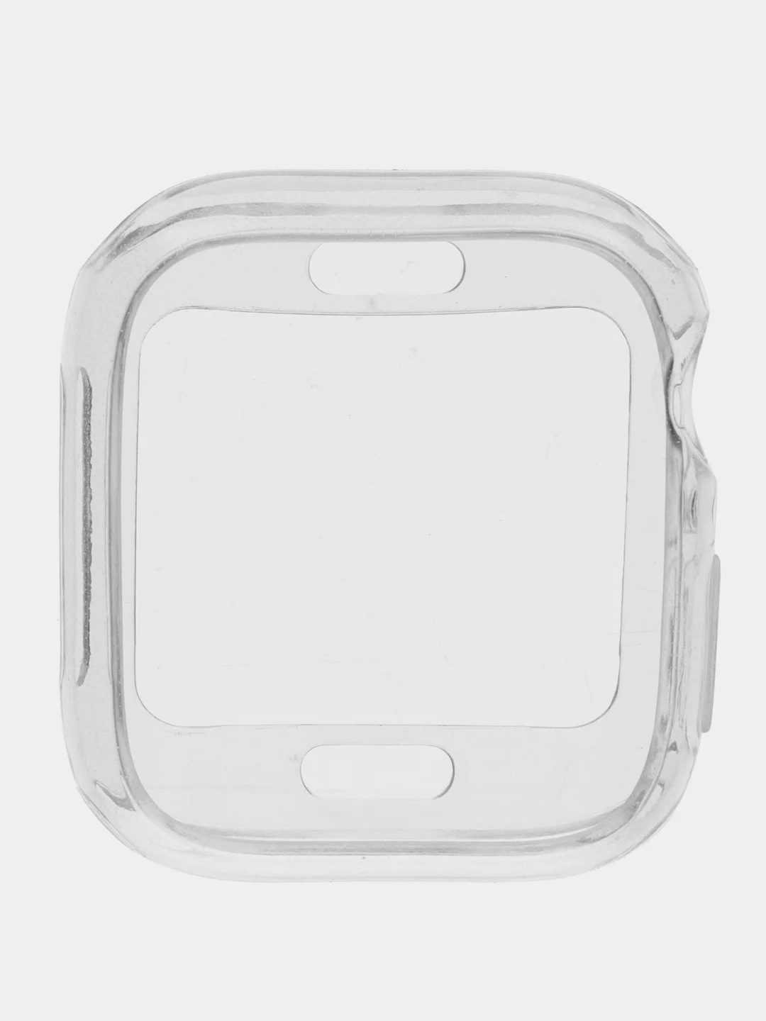 Прозрачный чехол для часов Apple Watch 1,2,3,4,5,6,7,SE на 38/40/41/42/44/45/49 прозрачный, силикон