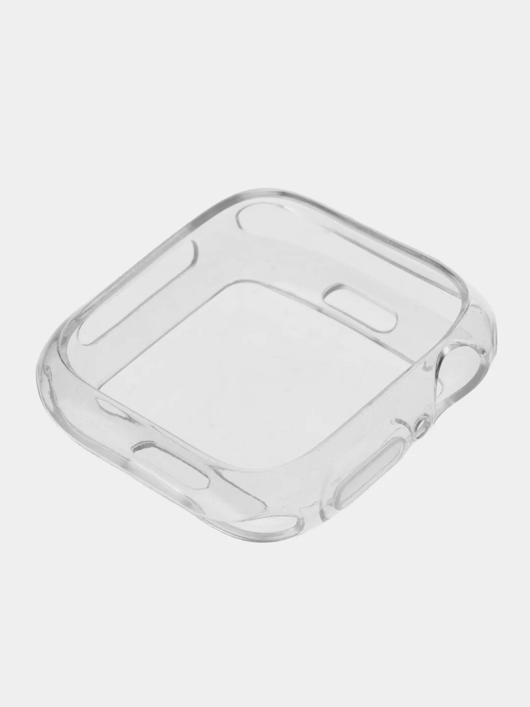 Прозрачный чехол для часов Apple Watch 1,2,3,4,5,6,7,SE на 38/40/41/42/44/45/49 прозрачный, силикон