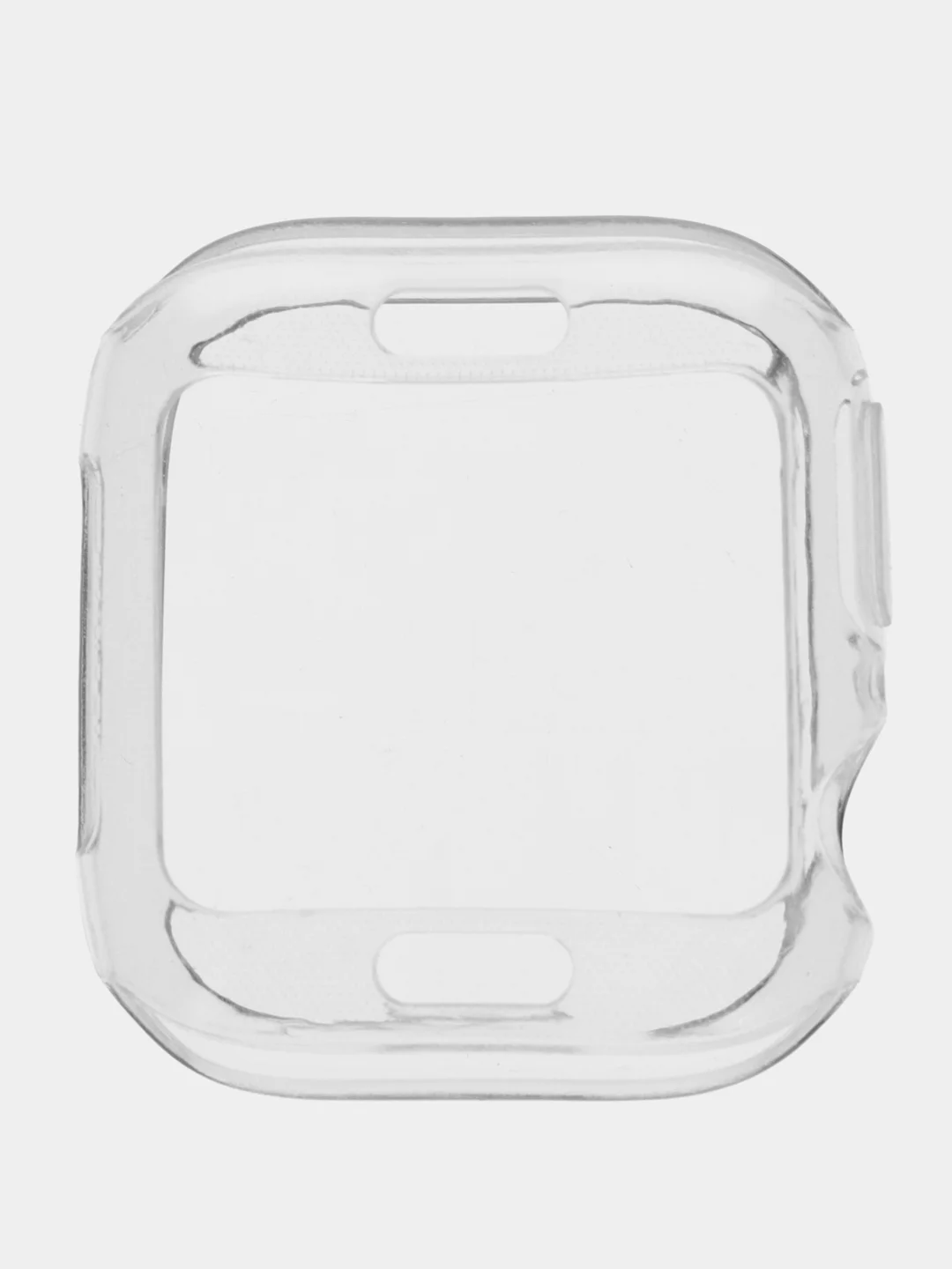 Прозрачный чехол для часов Apple Watch 1,2,3,4,5,6,7,SE на 38/40/41/42/44/45/49 прозрачный, силикон