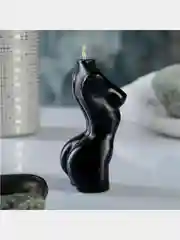 Черный фигурная свеча "Женское тело" эротическая 18+, 9см