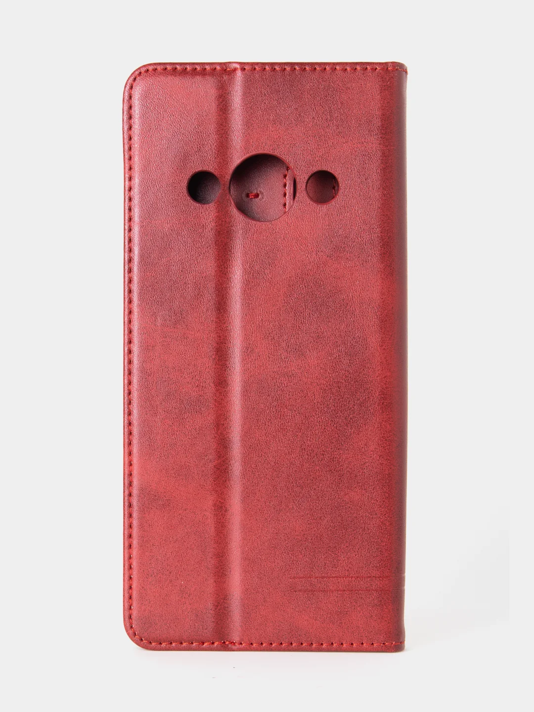 Красный чехол-книжка GQ для Xiaomi Redmi A3 / Redmi A3x / Poco C61 из высококачественной кожи