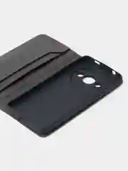 Черный чехол-книжка GQ для Xiaomi Redmi A3 / Redmi A3x / Poco C61 из высококачественной кожи