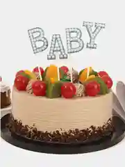 Голубой украшение на торт "Baby", топпер на день рождения