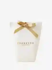 Белый подарочная  коробка "Thank you" с лентой