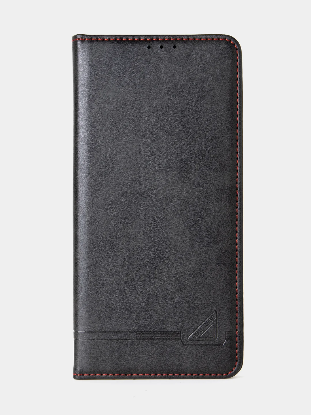Черный чехол-книжка для Xiaomi Redmi Note 13 (4G) из высококачественной искусственной кожи