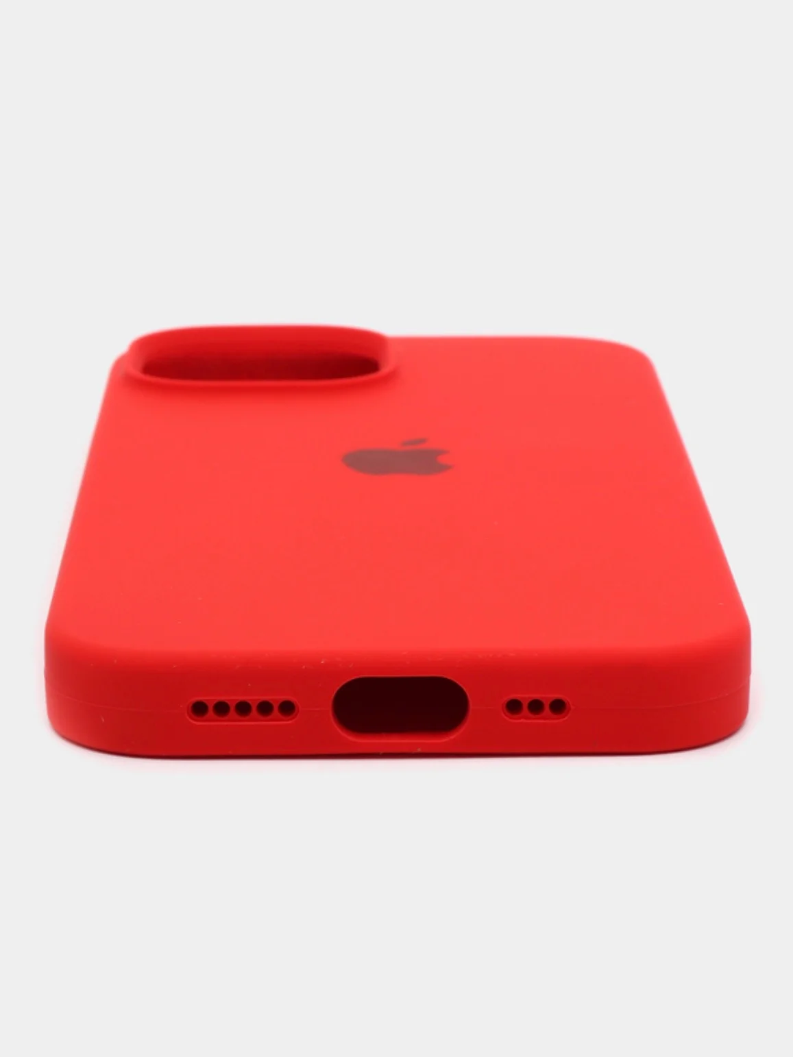 Красный чехол Silicon Case на IPhone 11/12/13/14/15/Pro/Pro Max