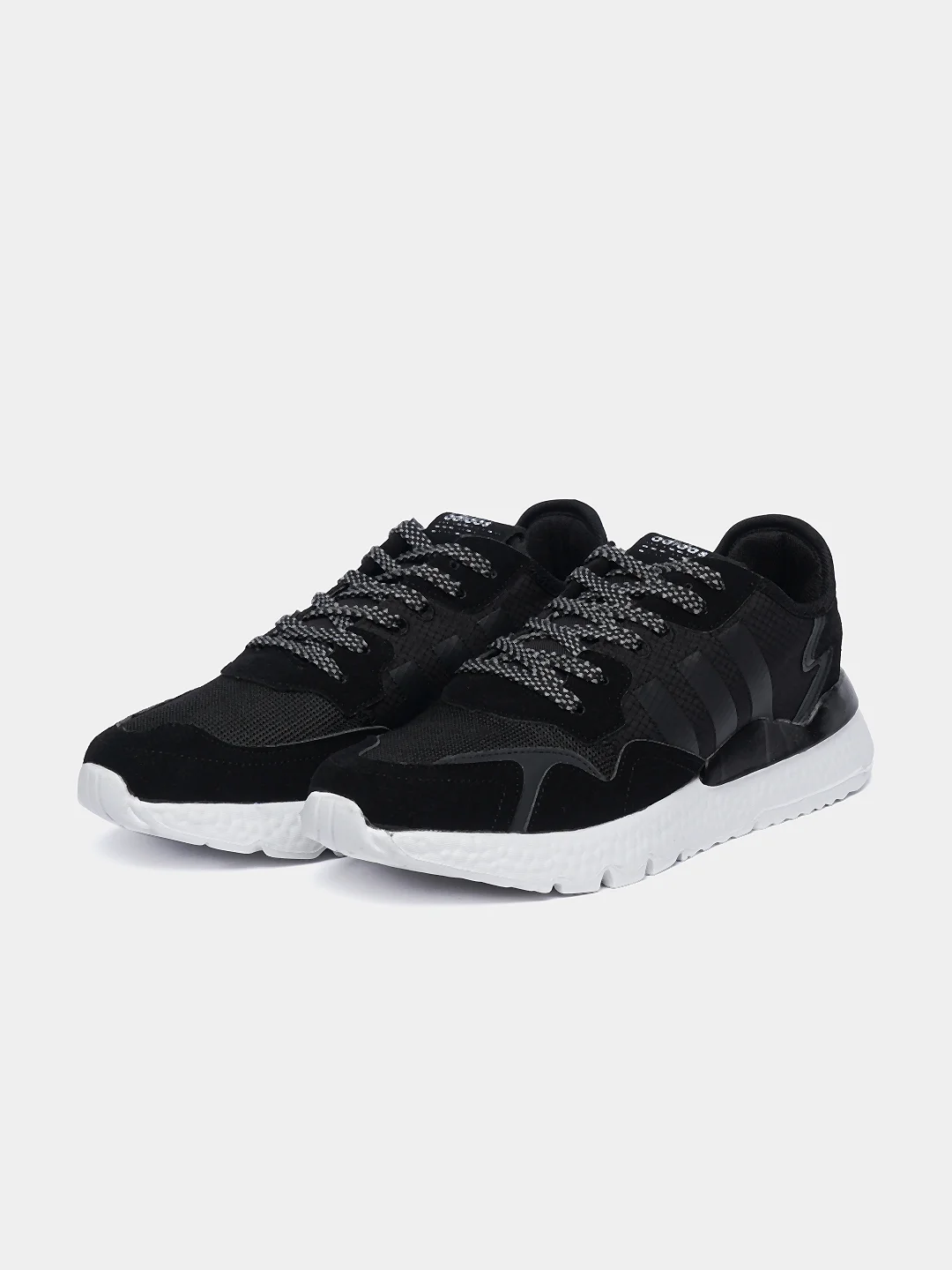 Черный мужские кроссовки с логотипом Adidas Jogger