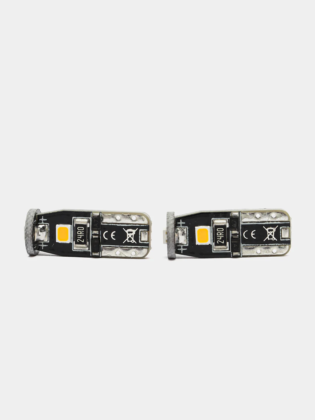 Оранжевый светодиодные LED габаритные лампочки лампы/огни/габаритки T10/W5W, 3W-PY-8G