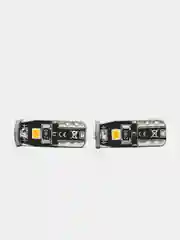 Оранжевый светодиодные LED габаритные лампочки лампы/огни/габаритки T10/W5W, 3W-PY-8G
