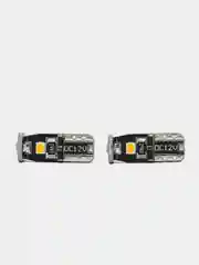 Оранжевый светодиодные LED габаритные лампочки лампы/огни/габаритки T10/W5W, 3W-PY-8G