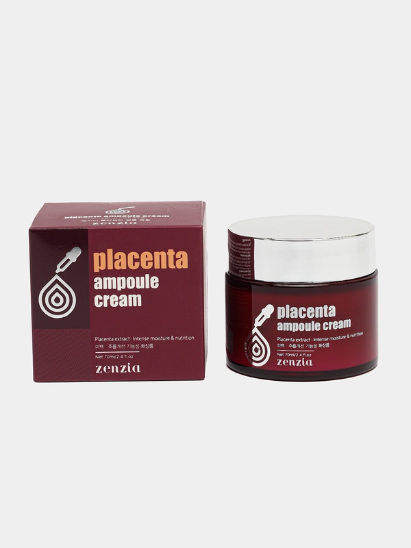 Крем для лица с плацентой Jigott ZENZIA Placenta Ampoule Cream 70мл