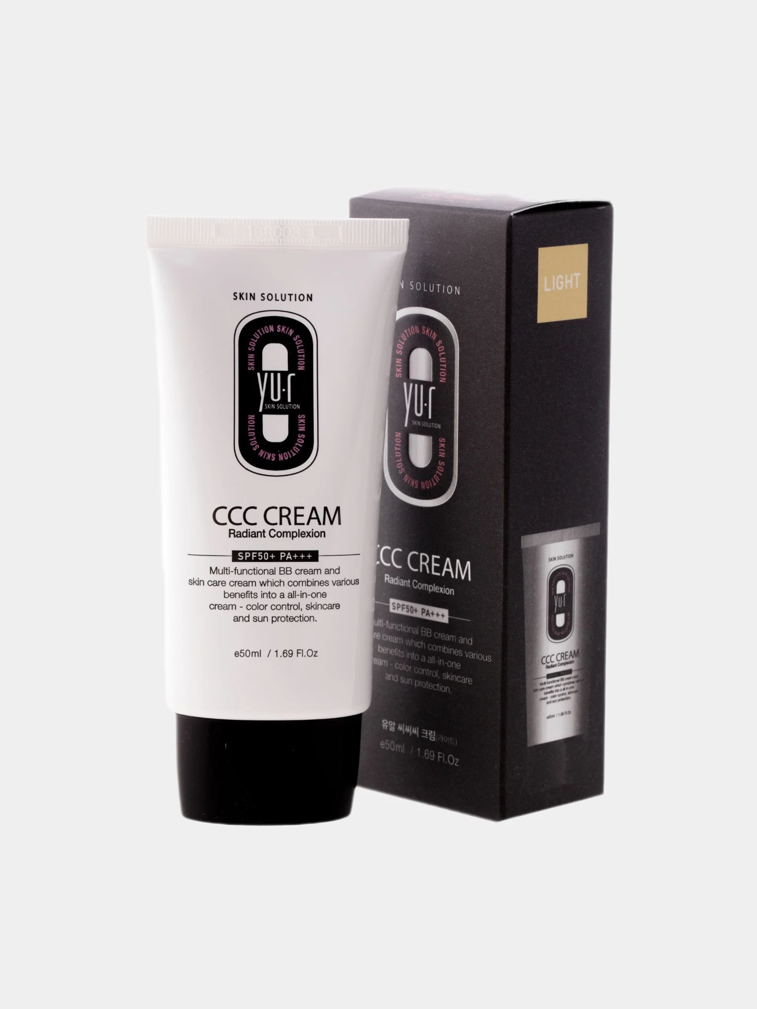 Корректирующий крем для лица Yu.r ССС Cream, 50 мл, SPF50+, корейская косметика