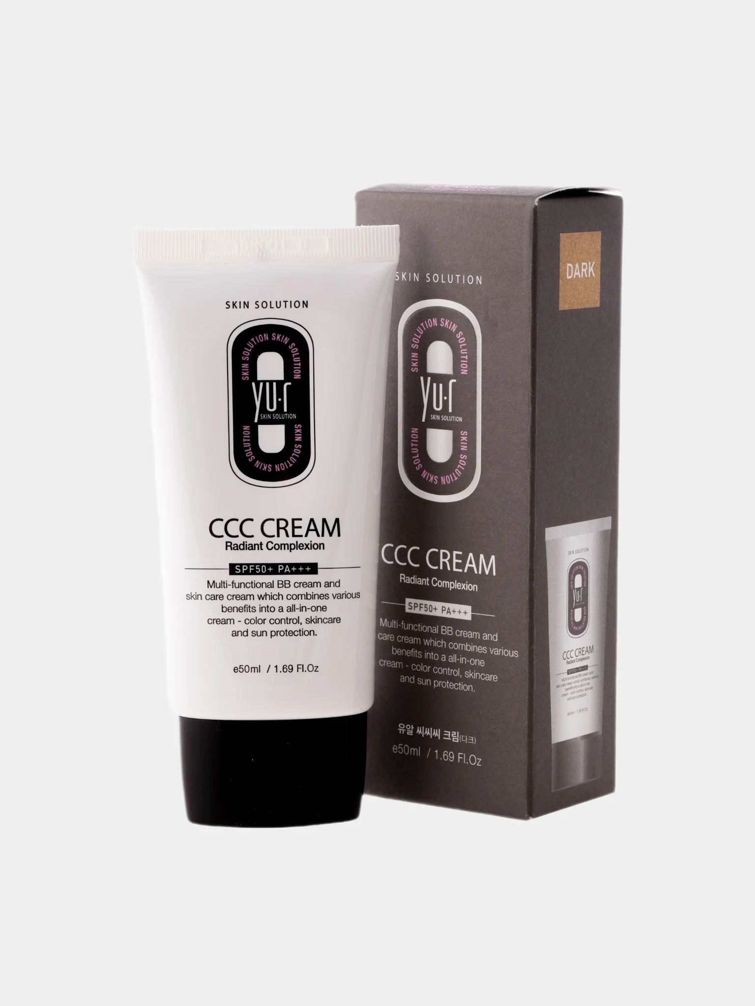 Корректирующий крем для лица Yu.r ССС Cream, 50 мл, SPF50+, корейская косметика