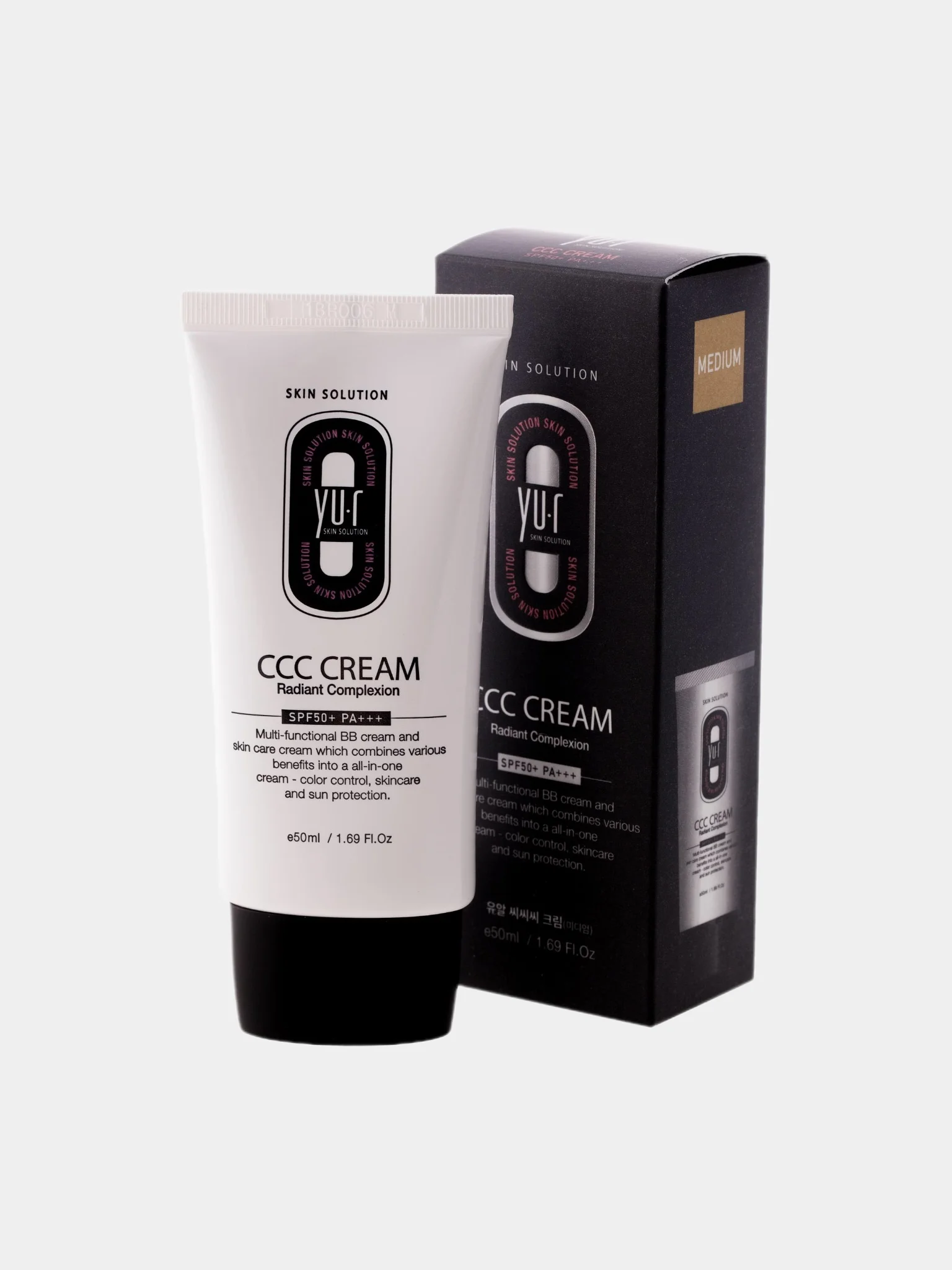 Корректирующий крем для лица Yu.r ССС Cream, 50 мл, SPF50+, корейская косметика