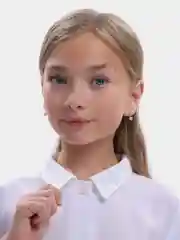 Рубашка (блузка) белая классическая для девочки