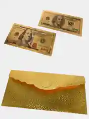 Конверт для денег, золотой доллар, подарочный конверт, золотой конверт