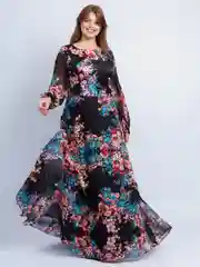 Черный платье вечернее