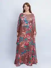 Коричневый платье вечернее