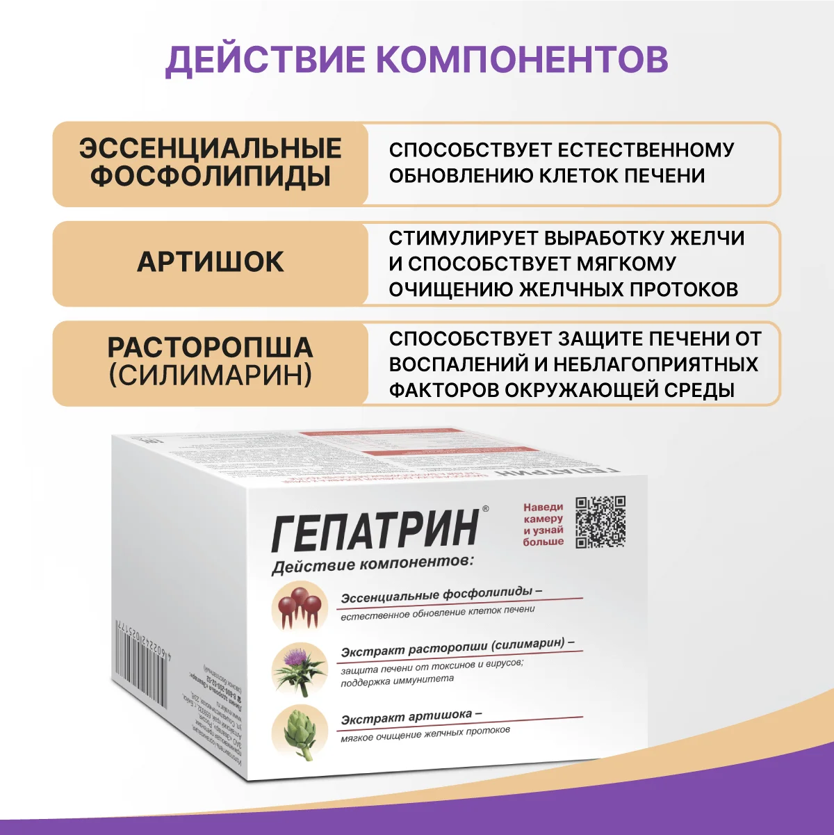 БАД Эвалар "Гепатрин" Тройная защита печени, в капсулах