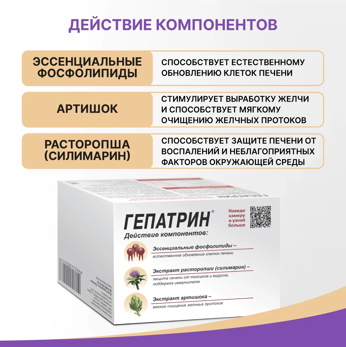 БАД Эвалар "Гепатрин" Тройная защита печени, в капсулах