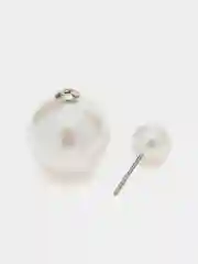 Белый серьги