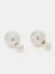 Белый серьги
