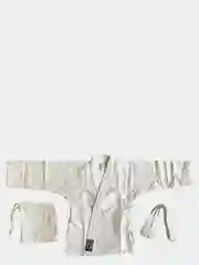 Белый кимоно для дзюдо плотная ткань