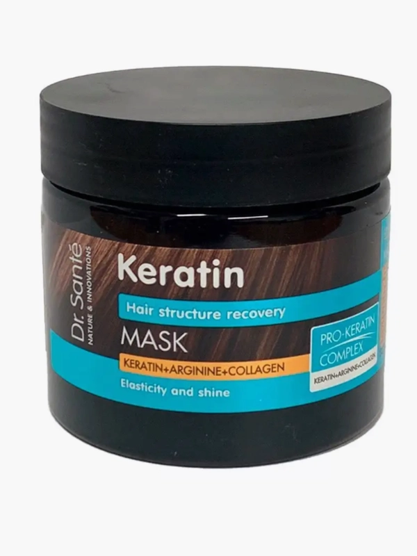 Dr.Sante Keratin Маска для тусклых ломких волос Восстановление   КЕРАТИН, АРГИНИН, 300 мл