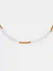 Белый женское ожерелье из бисера