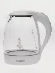 Чайник электрический ENERGY E-262, стекло, 1.7 л, 2200 Вт, белый