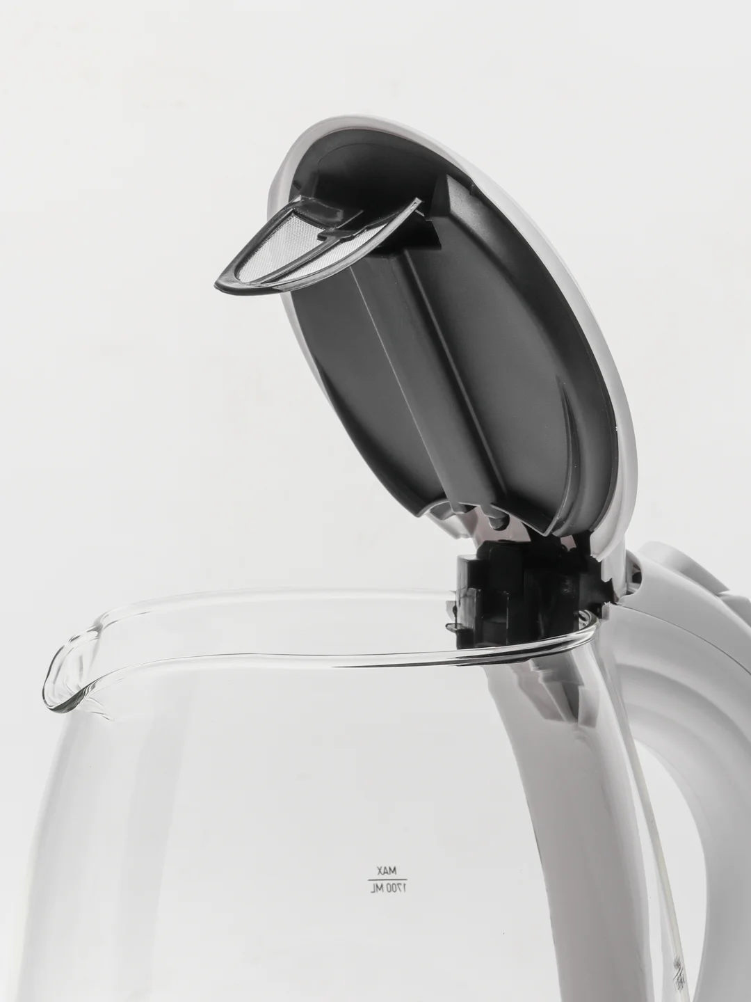 Чайник электрический ENERGY E-262, стекло, 1.7 л, 2200 Вт, белый