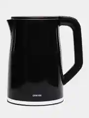 Чайник электрический Centek CT-0038, металл, 1.7 л, 1800 Вт, LED, регулировка t, чёрный