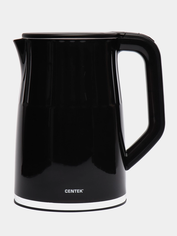 Чайник электрический Centek CT-0038, металл, 1.7 л, 1800 Вт, LED, регулировка t, чёрный