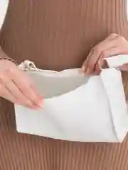 Белый сумка женская, через плечо, экокожа