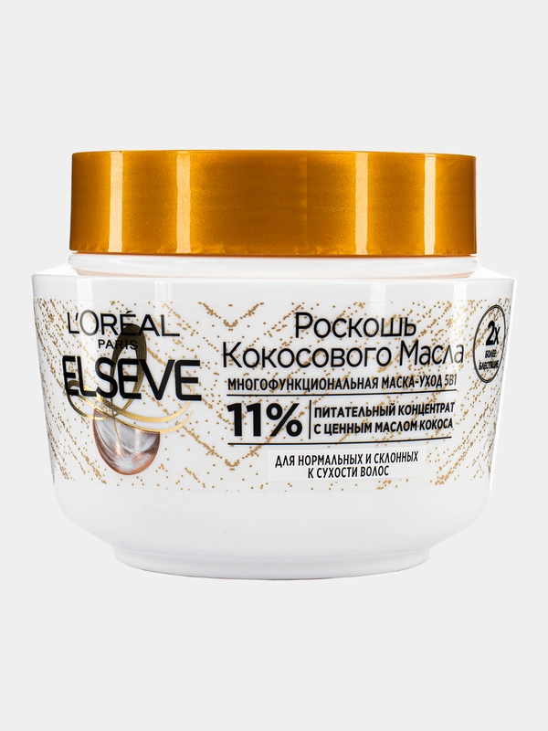 Маска для волос LOreal Paris Elseve Роскошь Кокосового масла, 300мл