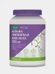 БАД Эвалар "Альфа-липоевая кислота", 100 мг, 60 капсул