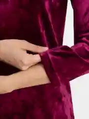 Бордовый платье женское, вечернее, велюровое