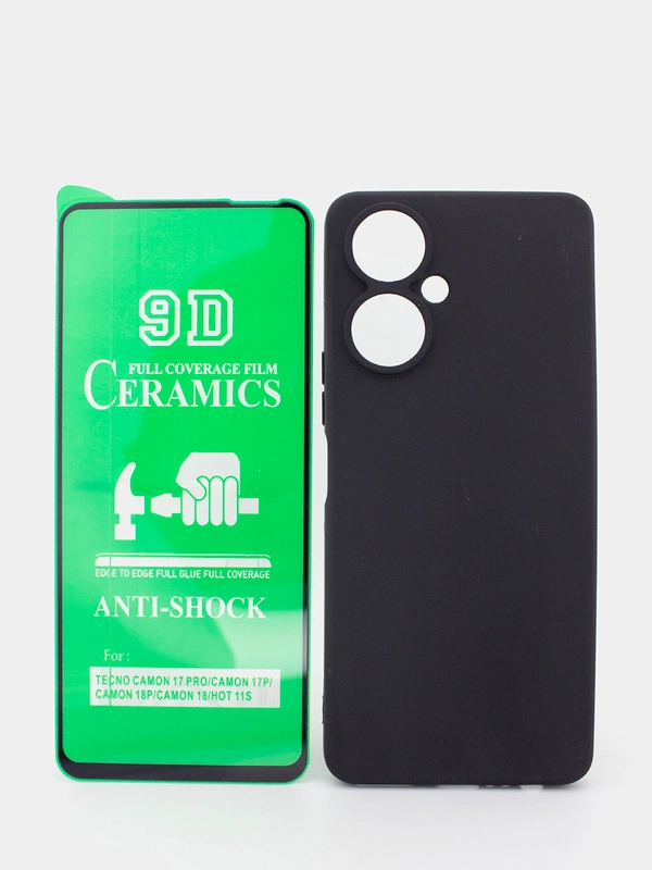 Пленка и чехол на TECNO Spark 8P, Spark 9 Pro, Camon 19, 19 Neo, Pova 2, 3, Pop 6 Pro