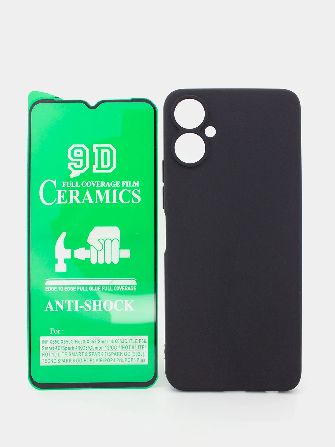 Пленка и чехол на TECNO Spark 8P, Spark 9 Pro, Camon 19, 19 Neo, Pova 2, 3, Pop 6 Pro