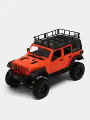 Оранжевый радиоуправляемая полноприводная машина с пультом ДУ Jeep MN128, большой масштаб 1:12