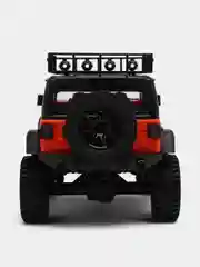 Оранжевый радиоуправляемая полноприводная машина с пультом ДУ Jeep MN128, большой масштаб 1:12
