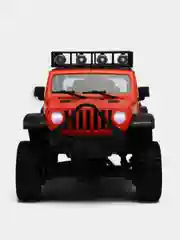 Оранжевый радиоуправляемая полноприводная машина с пультом ДУ Jeep MN128, большой масштаб 1:12