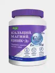 БАД Эвалар "Кальций Магний Цинк+Д3", 90 таблеток
